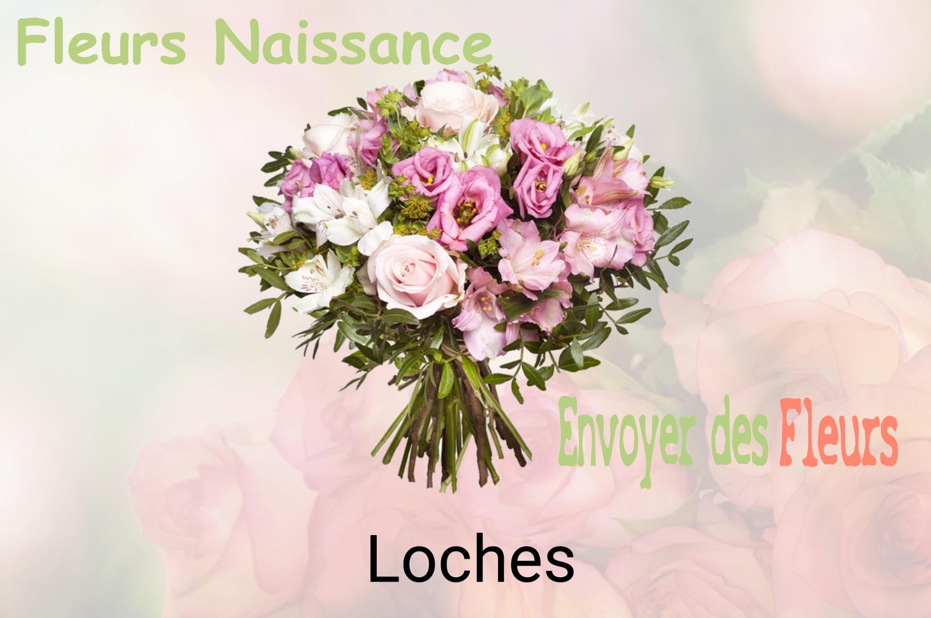 Bouquet de fleurs de naissance livré à Loches